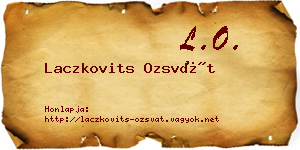Laczkovits Ozsvát névjegykártya